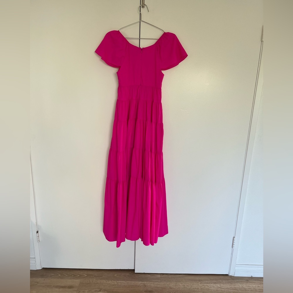 Staud Corsica Plunging Tiered Maxi Dress - Picture 2 of 3